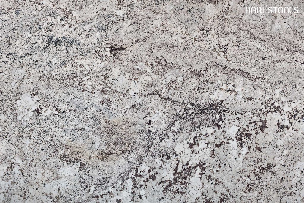 Alaska White granite slab sample
